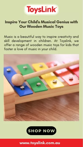 Inspire Your Child's Musical Genius with Our Wooden Music Toys