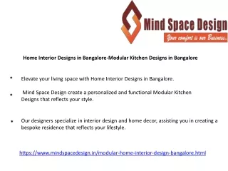 Home Interior Designs in Bangalore-Modular Kitchen Designs in Bangalore
