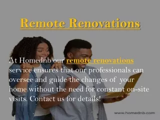 Remote Renovations