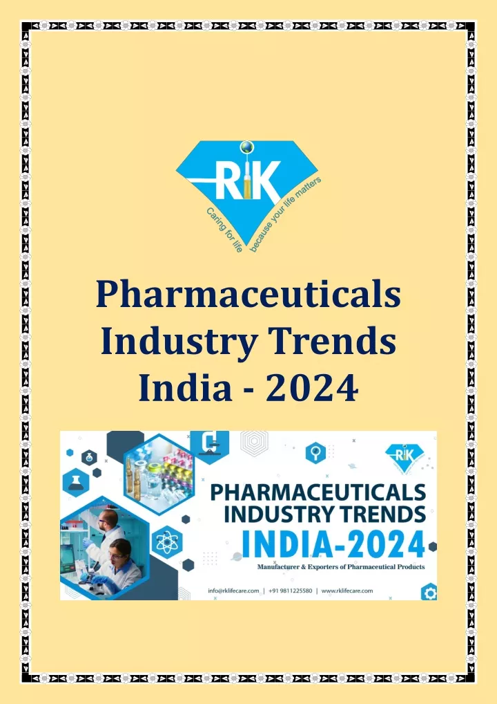 pharmaceuticals industry trends india 2024