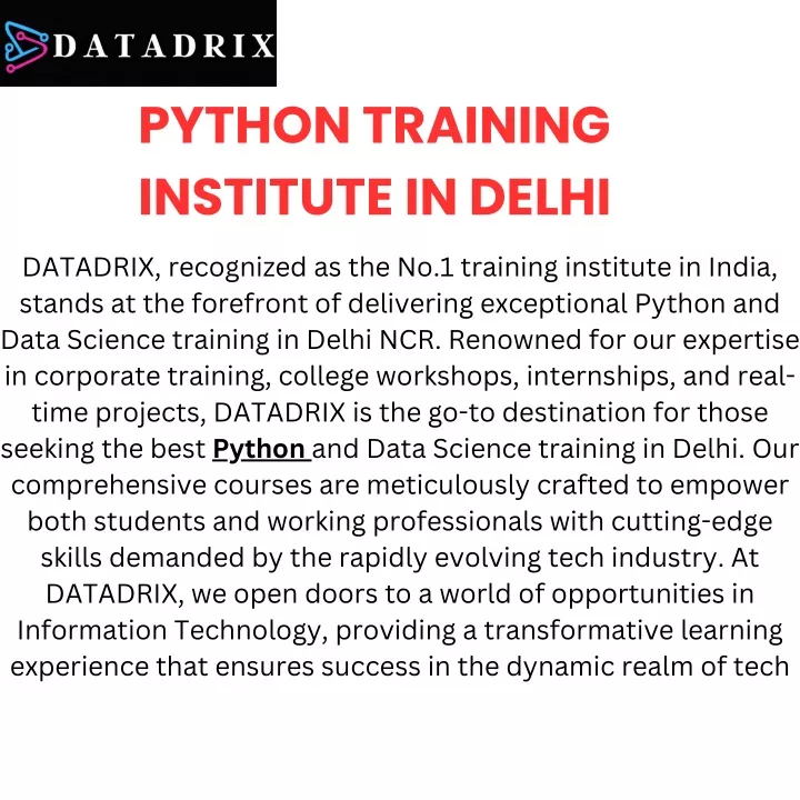 python training institute in delhi