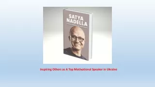 Inspiring Others as A Top Motivational Speaker in Ukraine