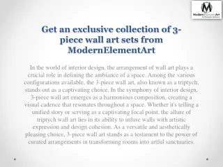 Get stunning designs of wall sculptures from ModernElementsArt