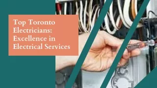Top Toronto Electricians Excellence in Electrical Services Astron Electric