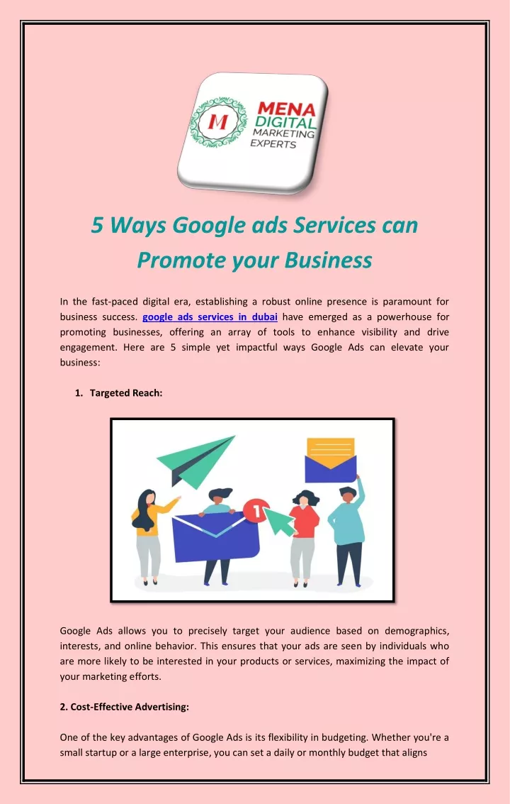 5 ways googl ads s rvic s can promote your