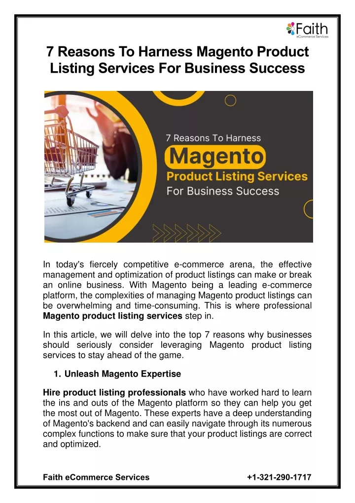 7 reasons to harness magento product listing