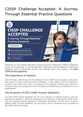 CISSP Challenge Accepted_ A Journey Through Essential Practice Questions
