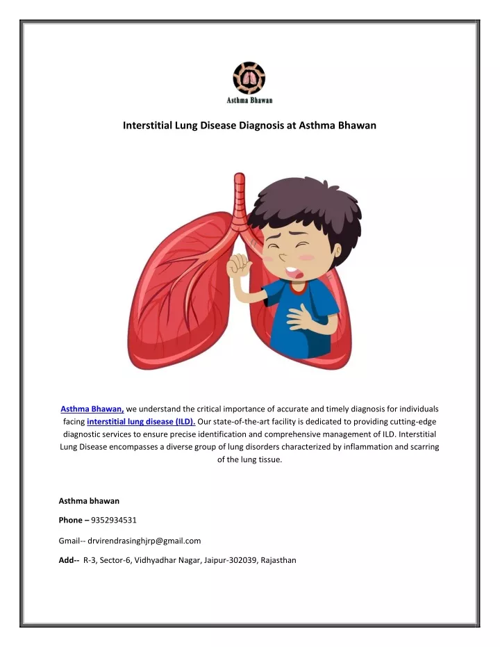 interstitial lung disease diagnosis at asthma