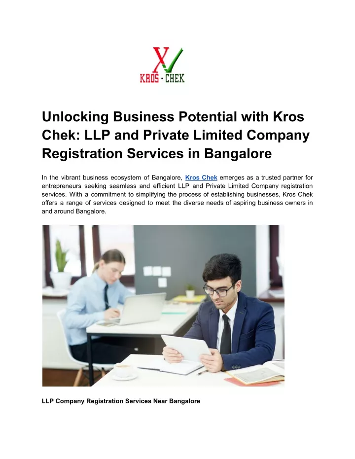unlocking business potential with kros chek