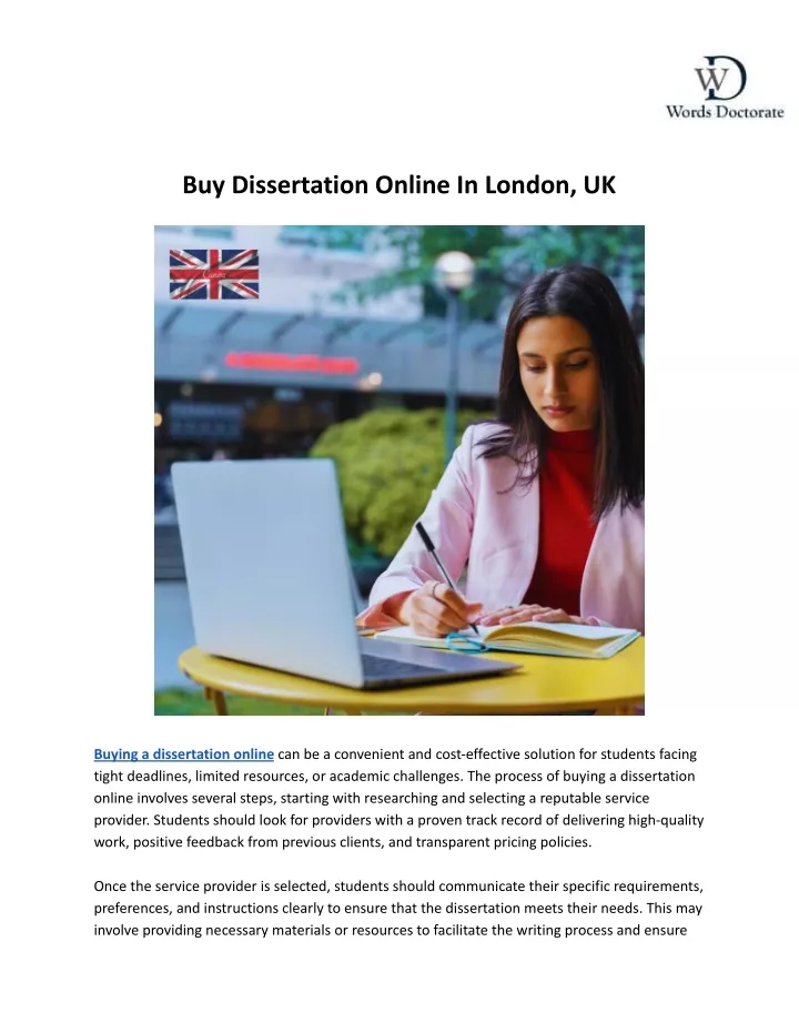 buy dissertation online in london uk