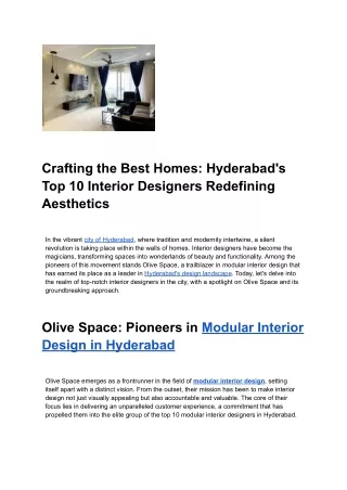 Crafting the Best Homes_ Hyderabad