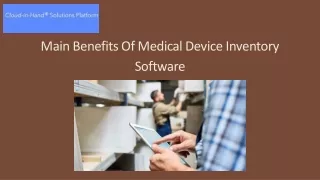 Elevate Your Healthcare Facility With Medical Device Inventory Software