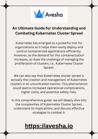 Navigating the Challenges of Kubernetes Cluster Sprawl A Comprehensive Guide