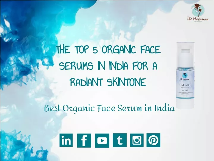 the top 5 organic face serums in india