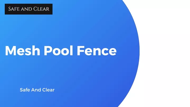mesh pool fence