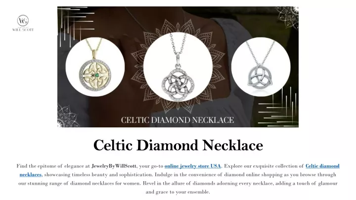 celtic diamond necklace