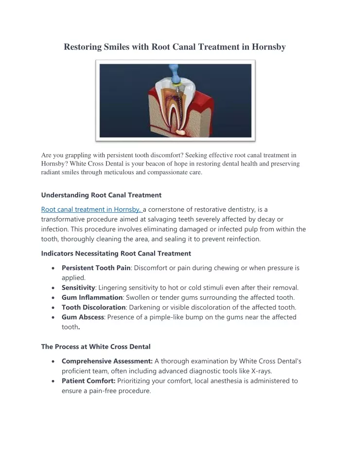 restoring smiles with root canal treatment