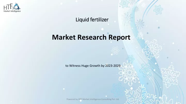 liquid fertilizer market research report