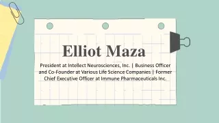 Elliot Maza - A Strategic Innovator From Fort Lee, NJ