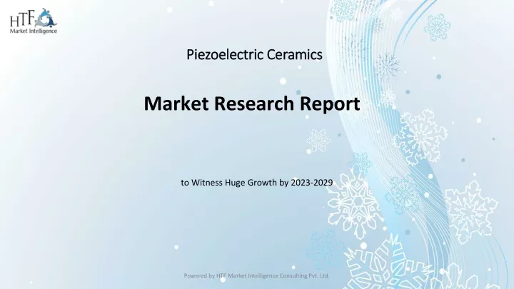 piezoelectric ceramics market research report