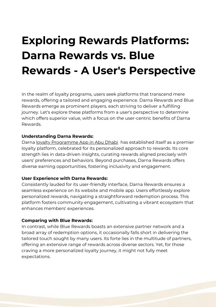 exploring rewards platforms darna rewards vs blue