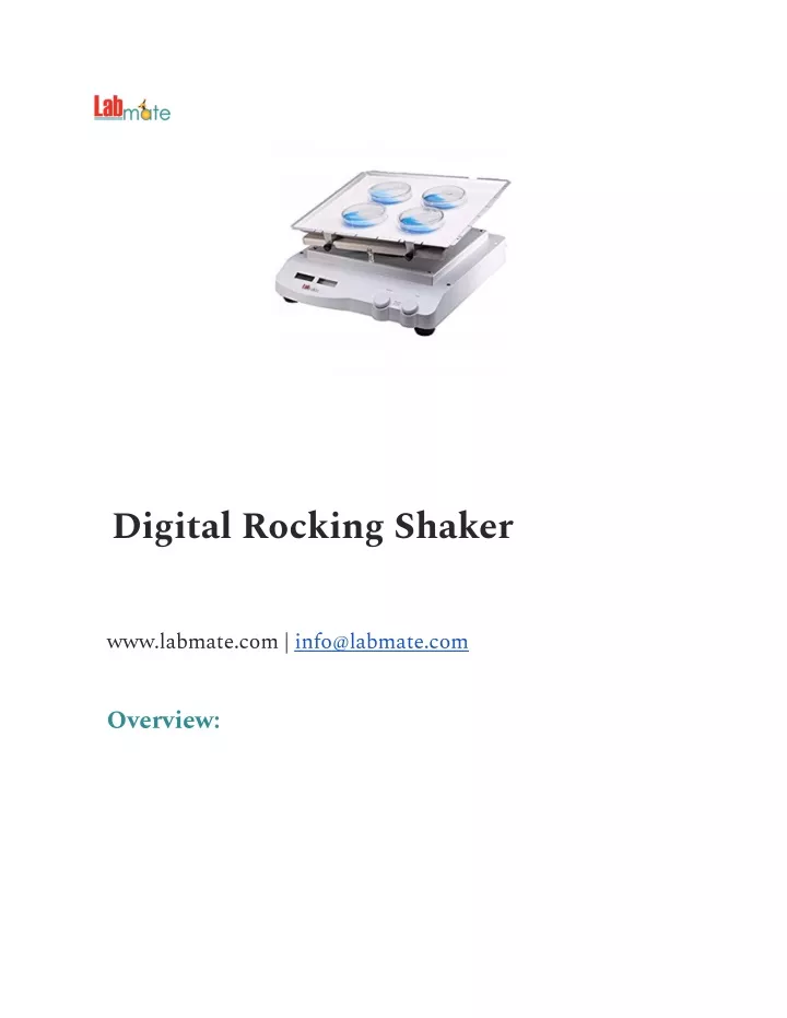 digital rocking shaker