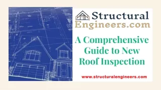 A Comprehensive Guide to New Roof Inspection