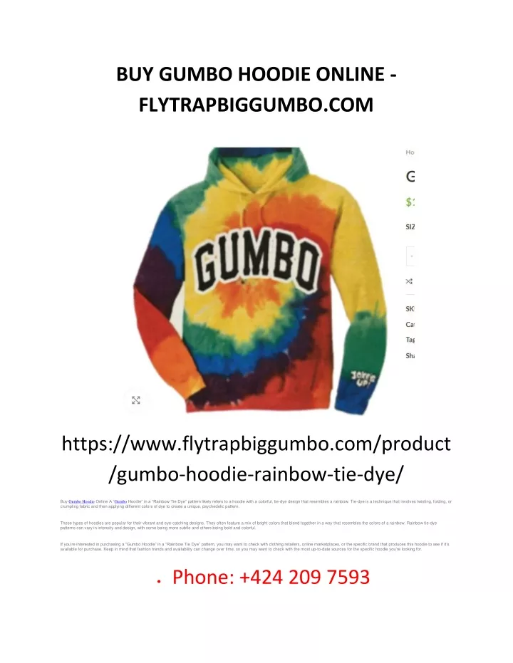 buy gumbo hoodie online flytrapbiggumbo com
