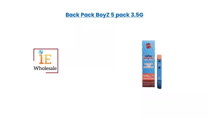 back pack boyz 5 pack 3 5g