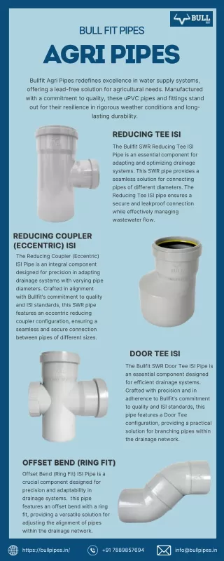 SWR Pipes and SWR Fittings | Drainage Solutions in Bull Fit Pipes