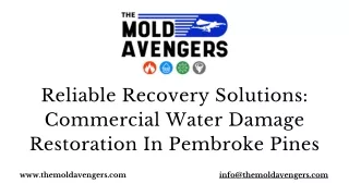 Commercial Water Damage Restoration In Pembroke Pines