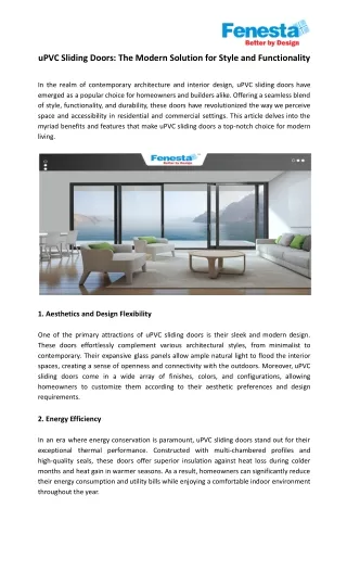 upvc sliding doors the modern solution for style