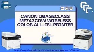 canon imageclass mf743cdw wireless color