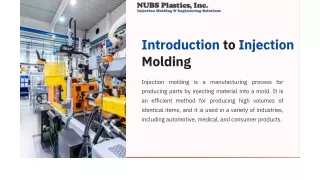 The Art of High-Quality Injection Molding at Nubs Plastics Inc