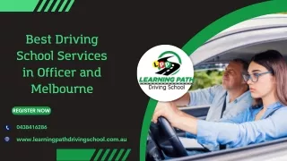 Best Driving School Services in Officer and Melbourne