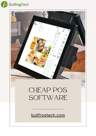 Bullfrog Tech: Empowering Businesses with Affordable POS Software Solutions
