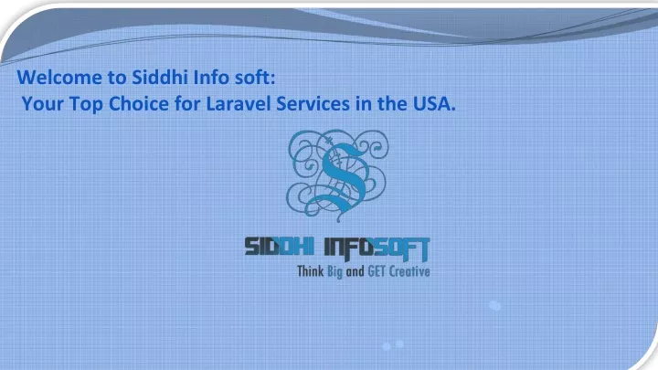 welcome to siddhi info soft your top choice for laravel services in the usa