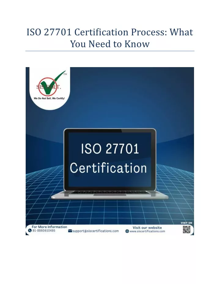 iso 27701 certification process what you need