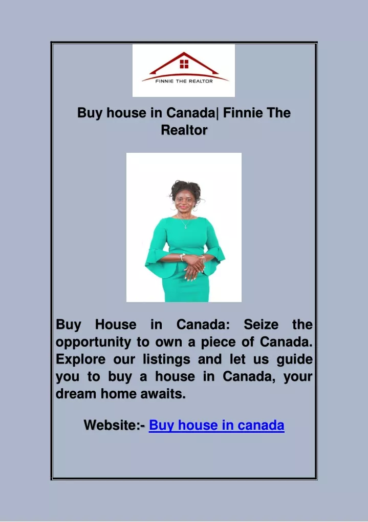 buy house in canada finnie the realtor