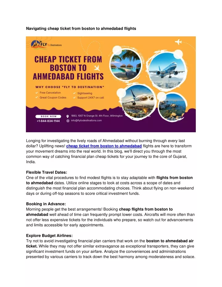 navigating cheap ticket from boston to ahmedabad
