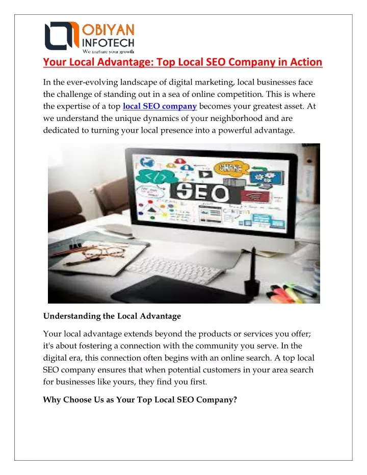 your local advantage top local seo company