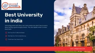 best college in india