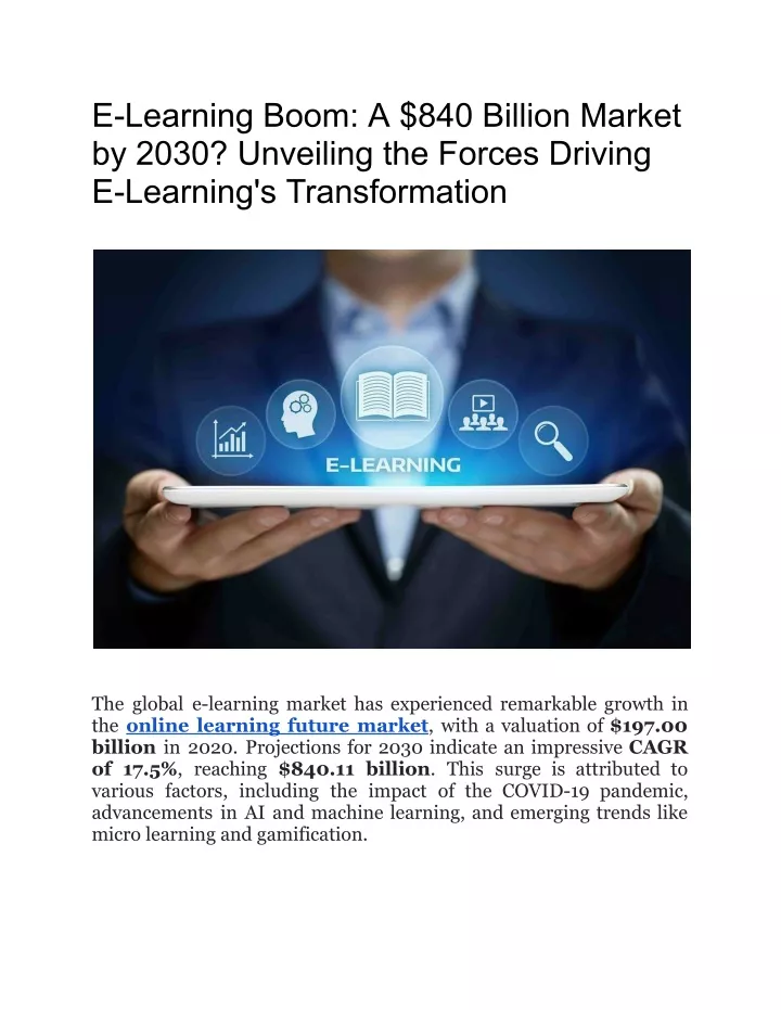 e learning boom a 840 billion market by 2030