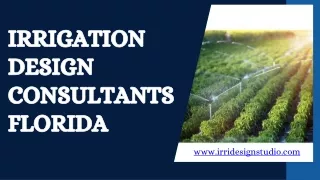 Innovative Irrigation Design Consultants in Florida - Irri Design Studio