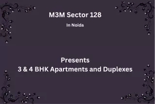M3M Sector 128 Noida - High standards of living