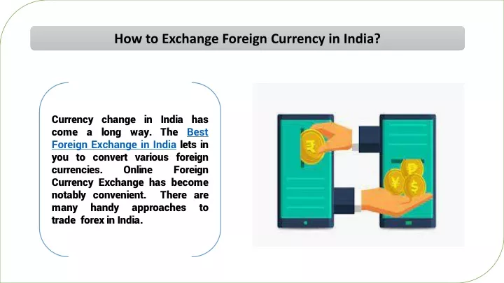 how to exchange foreign currency in india