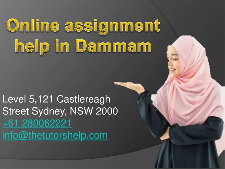 online assignment help in dammam