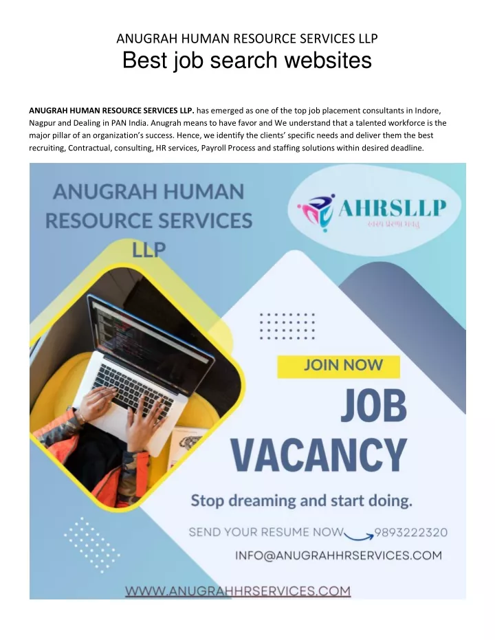 anugrah human resource services llp best