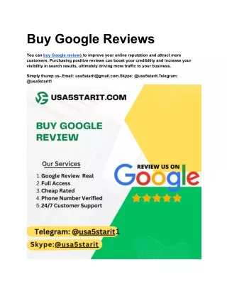 Buy Google Reviews