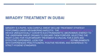 Miradry Treatment in Dubai 2.